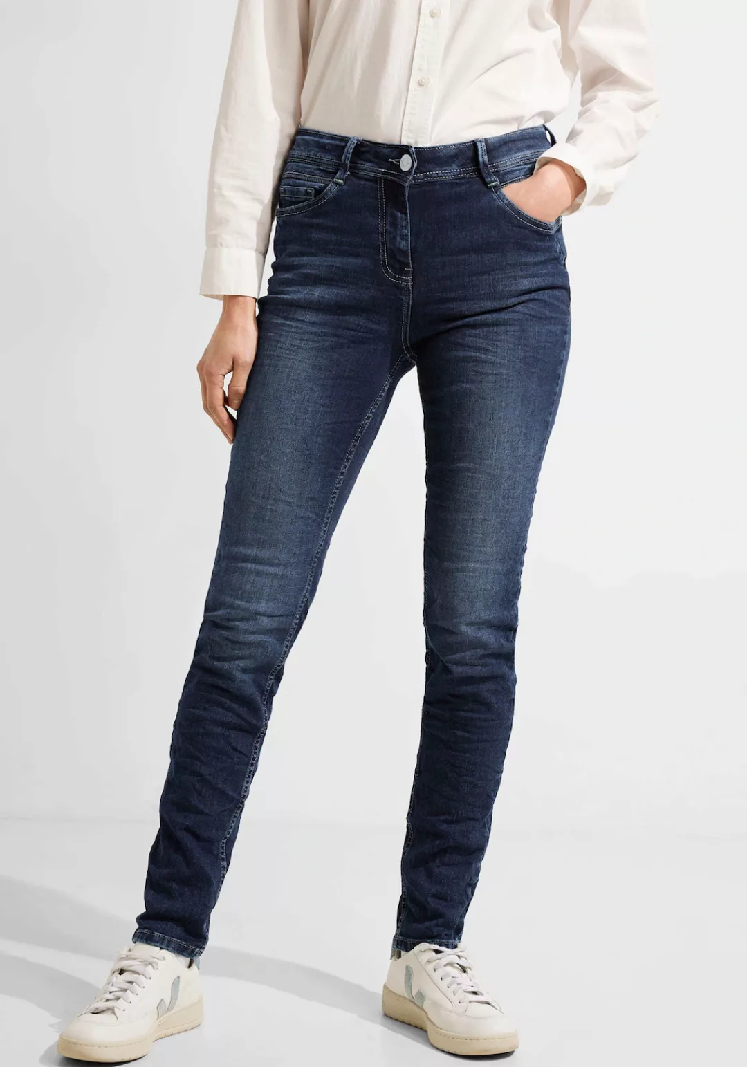 Cecil Slim-fit-Jeans, in Used-Optik günstig online kaufen