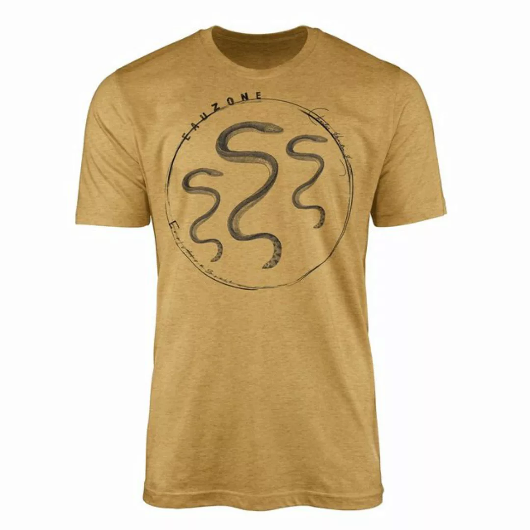 Sinus Art T-Shirt Evolution Herren T-Shirt Seeschlange günstig online kaufen