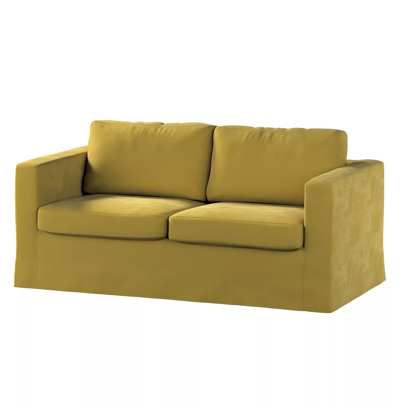 Bezug für Karlstad 2-Sitzer Sofa nicht ausklappbar, lang, olivegrün, Sofahu günstig online kaufen