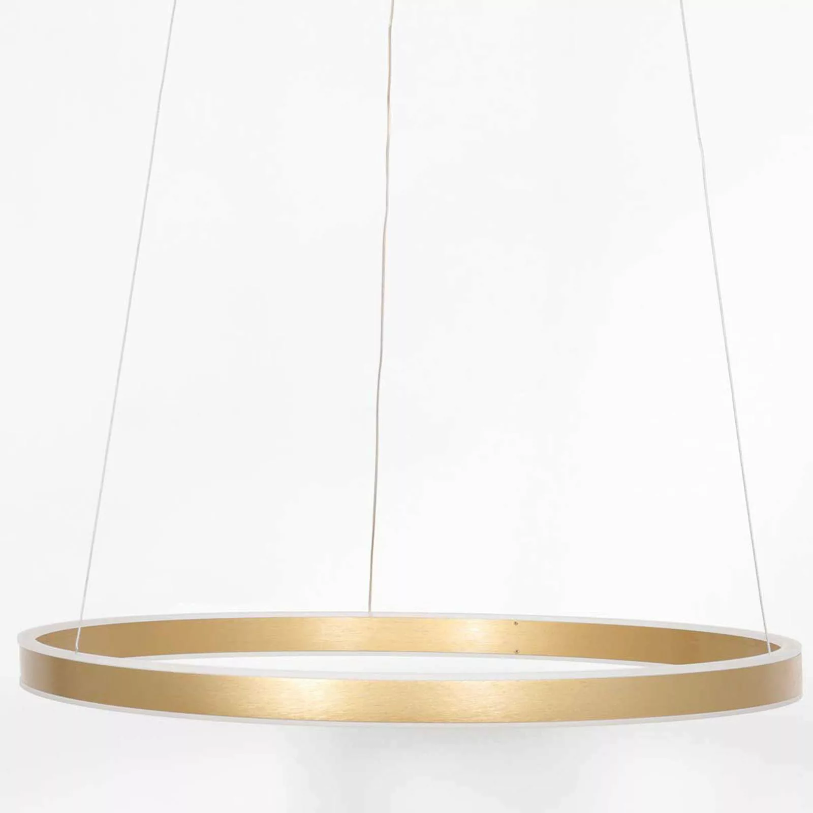 LED Pendelleuchte Ringlux in Gold 2x 21W 4200lm günstig online kaufen