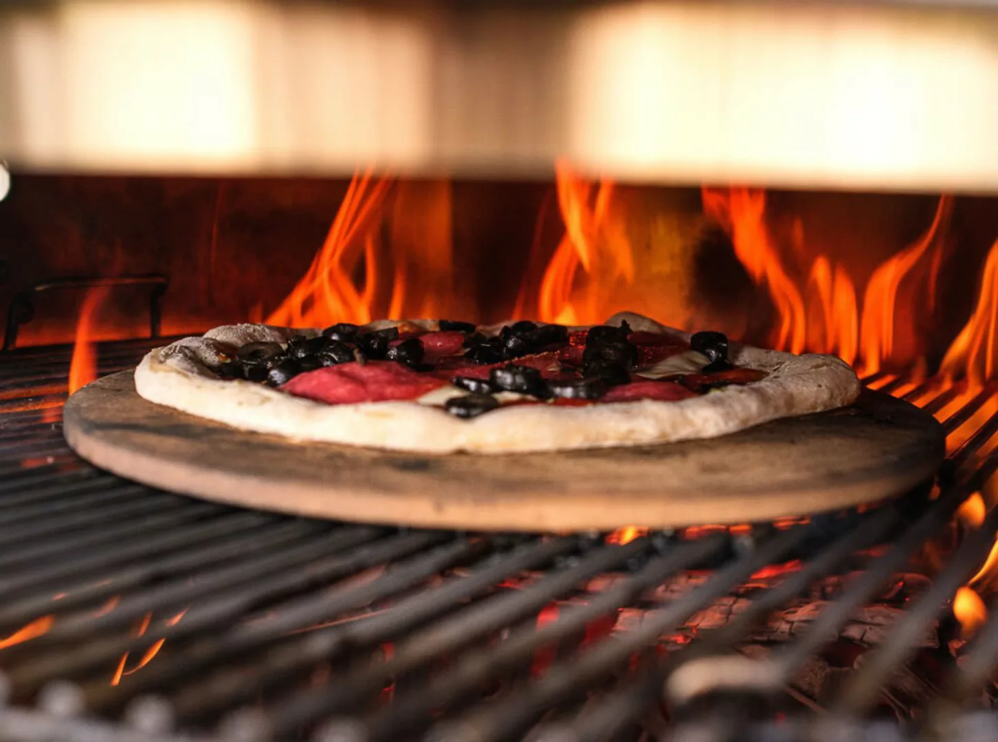 Pizzastein Groß Rund 33 cm BBQ für Grill und Backofen bis 600 Grad C günstig online kaufen