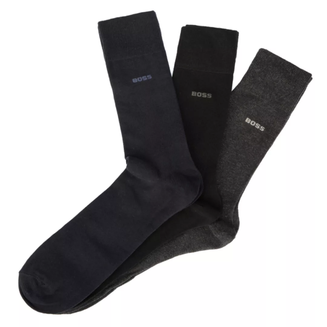 BOSS 3er-Pack Socken mit eingestricktem Logo günstig online kaufen