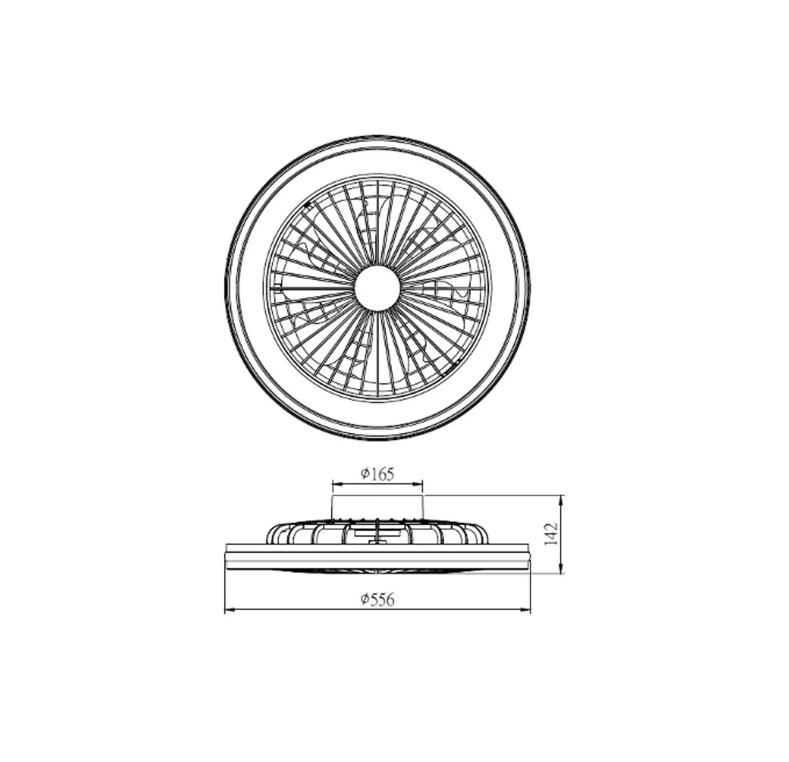 LED-Deckenventilator Gamer Big weiß DC leise Ø 56 cm CCT RGB günstig online kaufen