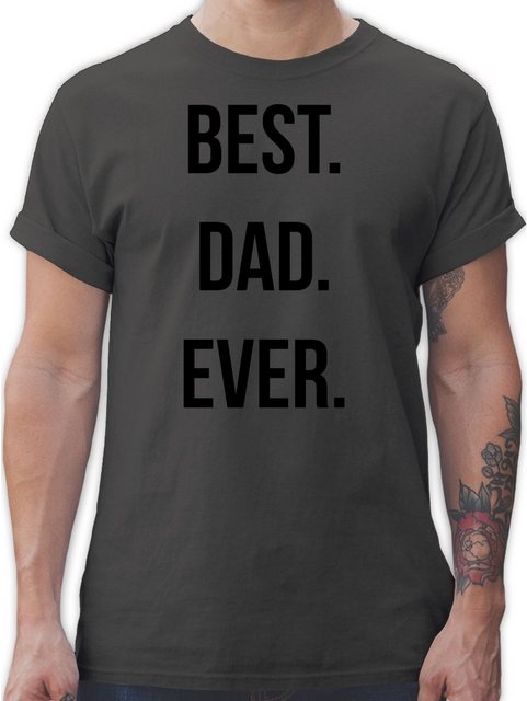 Shirtracer T-Shirt Best Dad Ever Papa günstig online kaufen