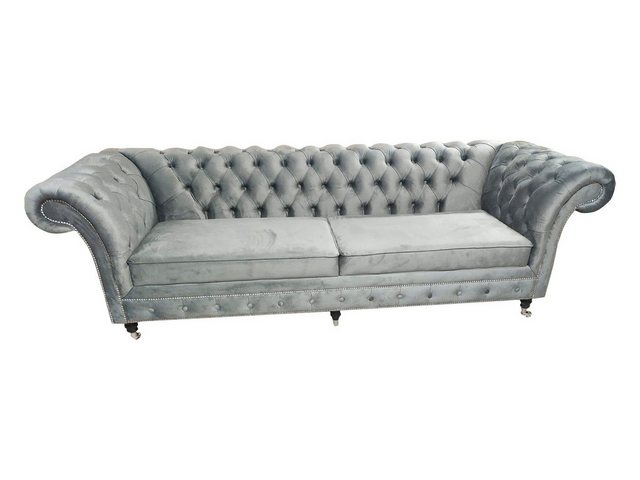 Xlmoebel Sofa Chesterfield Sofa 3-Sitzer Couch Textil Stoff Polsterung 230c günstig online kaufen