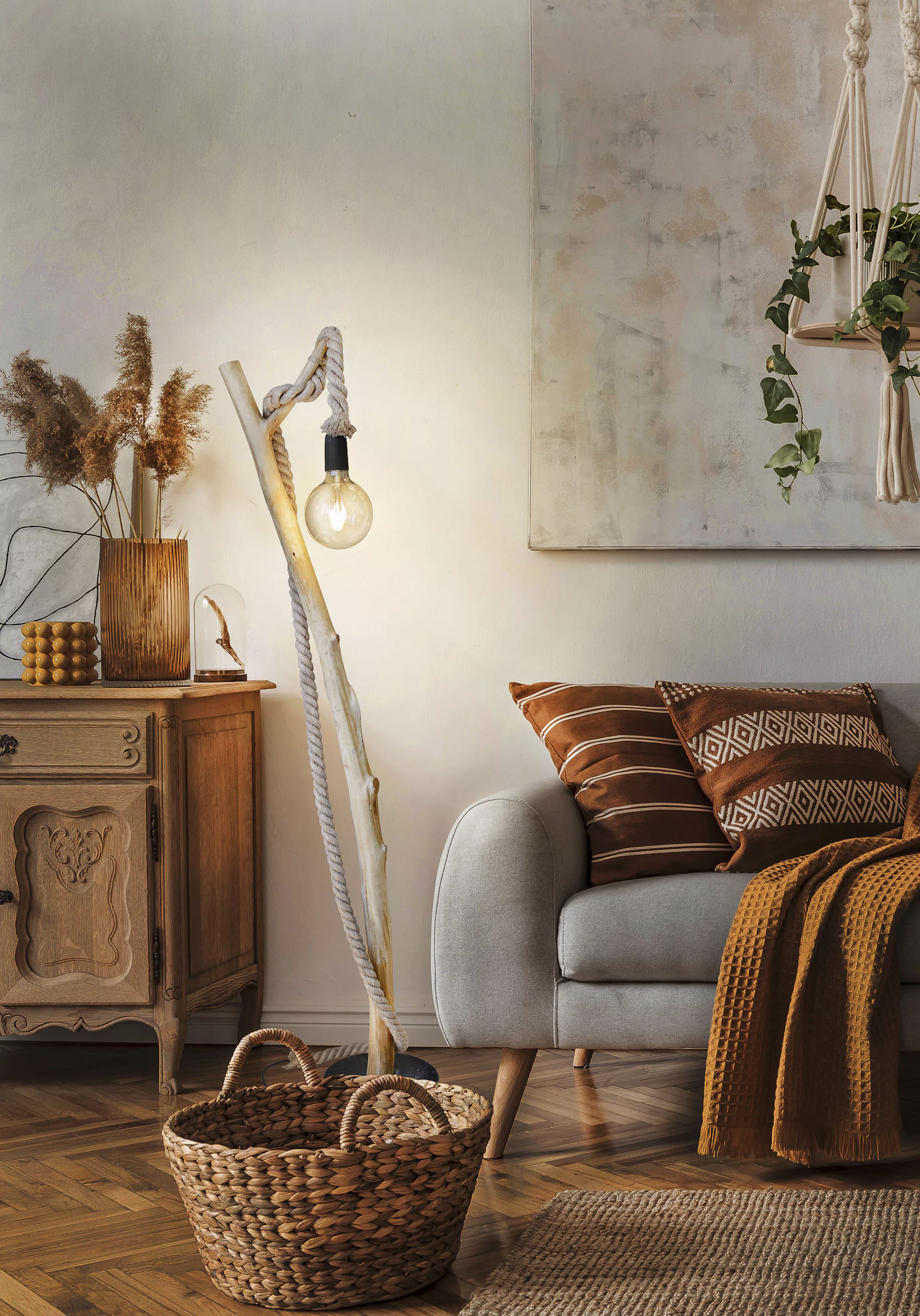 Home affaire LED Stehlampe »Roggenburg«, 1 flammig, Leuchtmittel E27   LED günstig online kaufen
