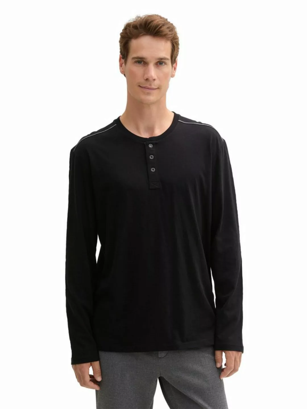 TOM TAILOR Henleyshirt mit Henley Ausschnitt günstig online kaufen