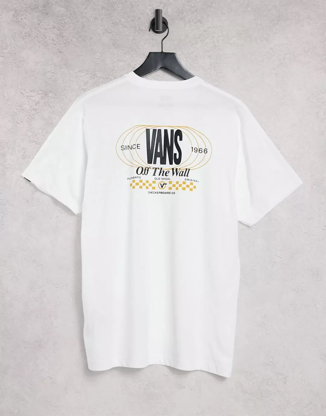 Vans – Frequency – Kurzärmliges T-Shirt in Weiß günstig online kaufen