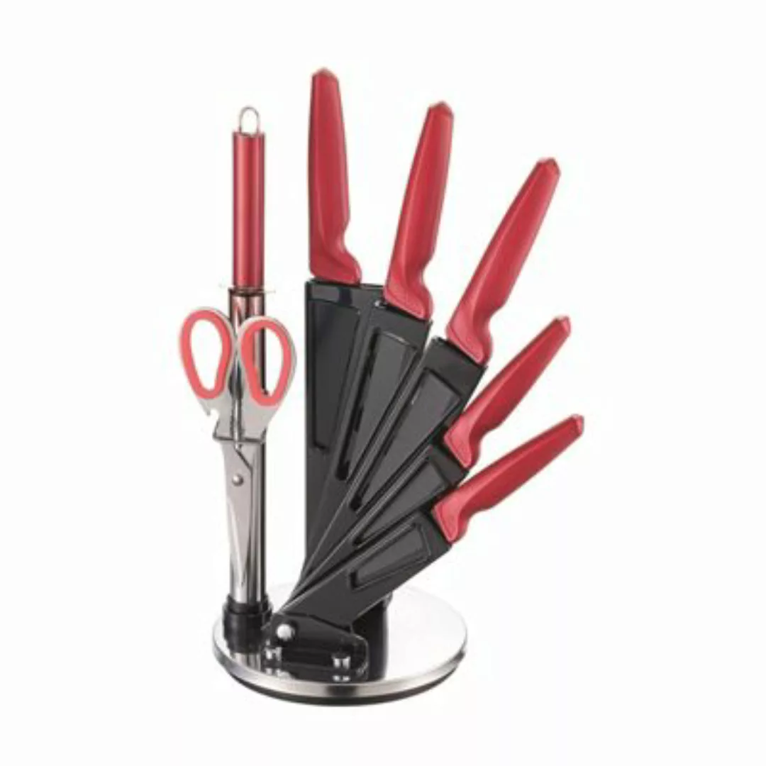 HTI-Living Messer-Set 8-teilig inkl. Acrylständer rot günstig online kaufen