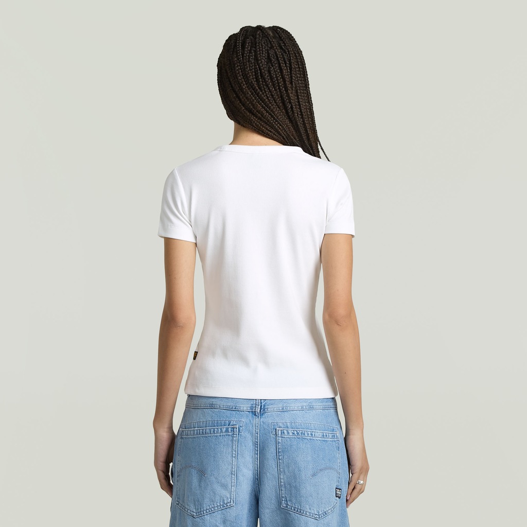 G-STAR T-Shirt "Rib Cap Sleeve", aus Rippjersey, Slim Fit günstig online kaufen