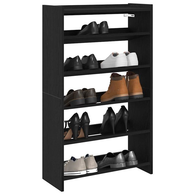 vidaXL Schuhschrank Schuhregal Schwarz 60x25x100 cm Holzwerkstoff günstig online kaufen