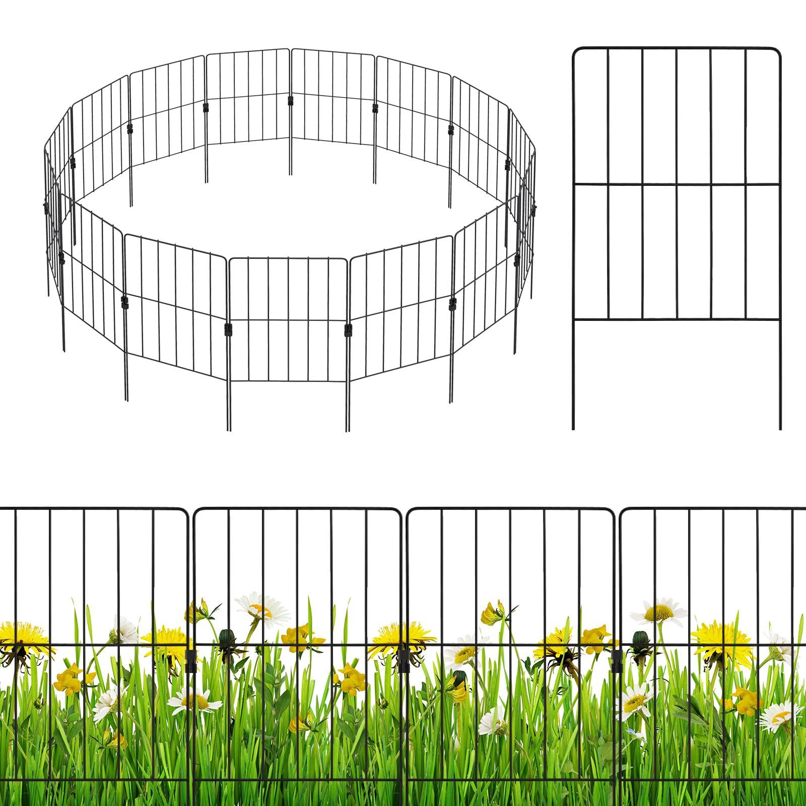 COSTWAY Gartenzaun, 15 St. Beetzaun, Absperrzaun, günstig online kaufen