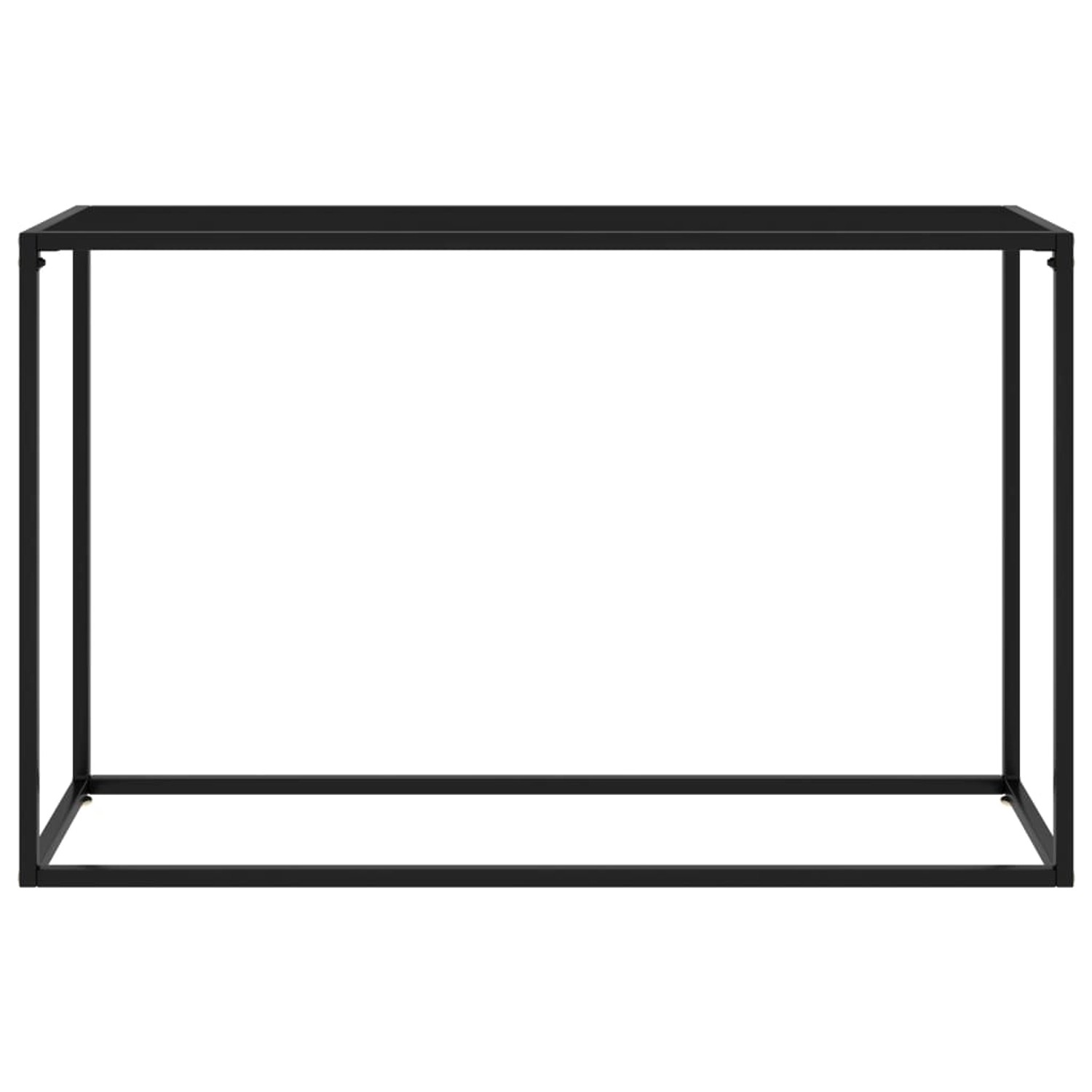 vidaXL Konsolentisch Schwarz 120x35x75 cm Hartglas Modell 2 günstig online kaufen