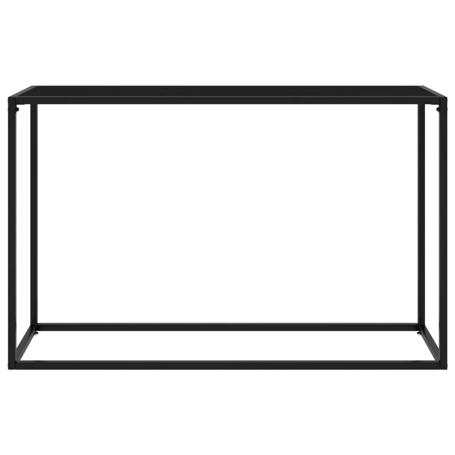 vidaXL Konsolentisch Schwarz 120x35x75 cm Hartglas Modell 2 günstig online kaufen