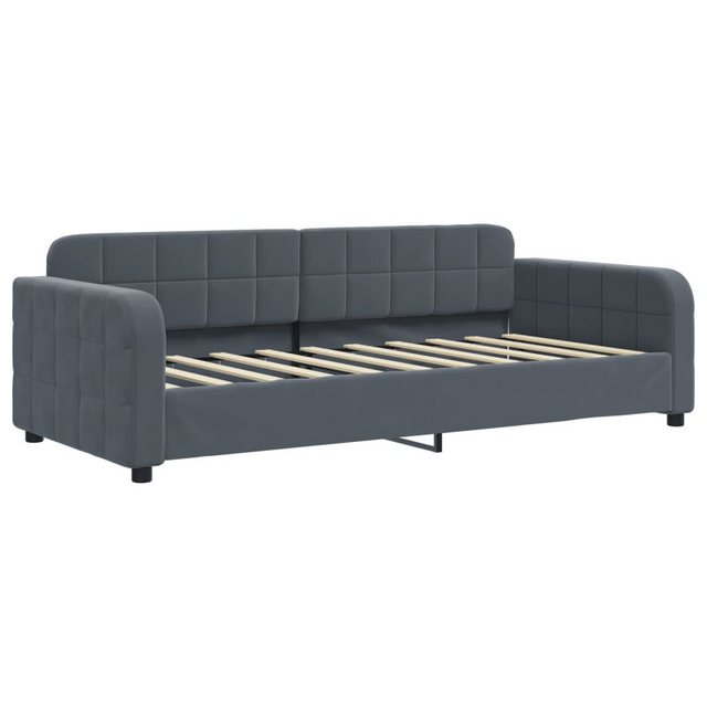 vidaXL Bett Tagesbett Dunkelgrau 90x190 cm Samt günstig online kaufen