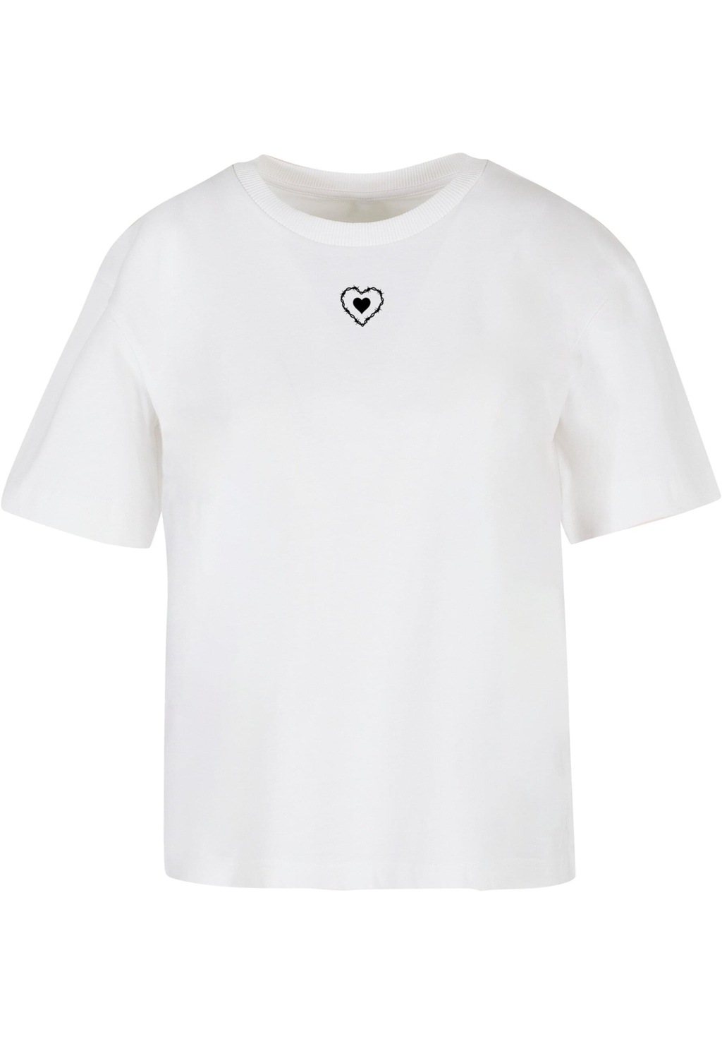 Miss Tee T-Shirt "Miss Tee Damen Good Vibes Only Heart Tee" günstig online kaufen