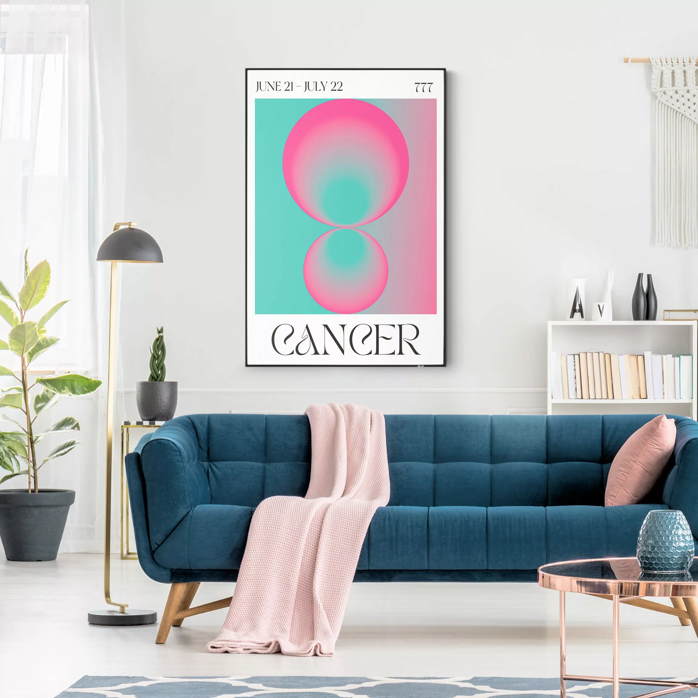 Wechselbild Krebs - Neon Poster günstig online kaufen