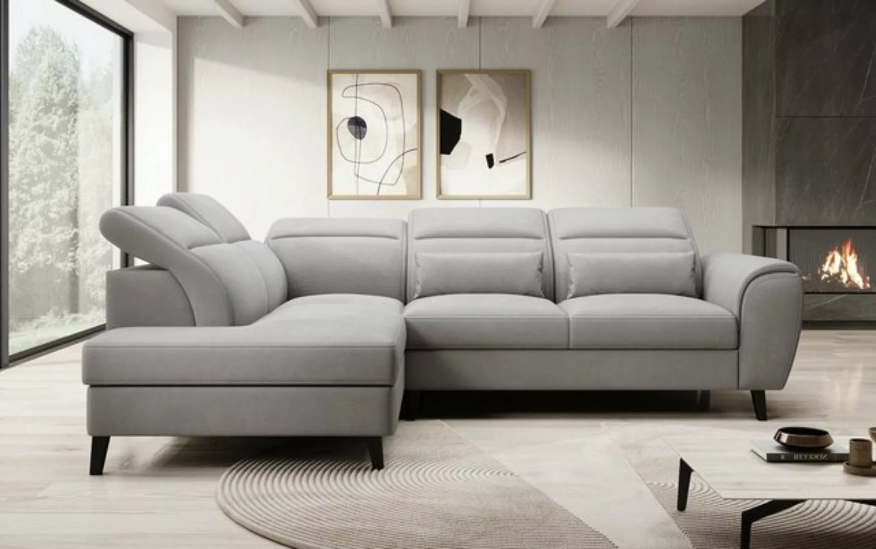 Luxusbetten24 Sofa Designer Sofa Nobile, mit verstellbarer Rückenlehne günstig online kaufen