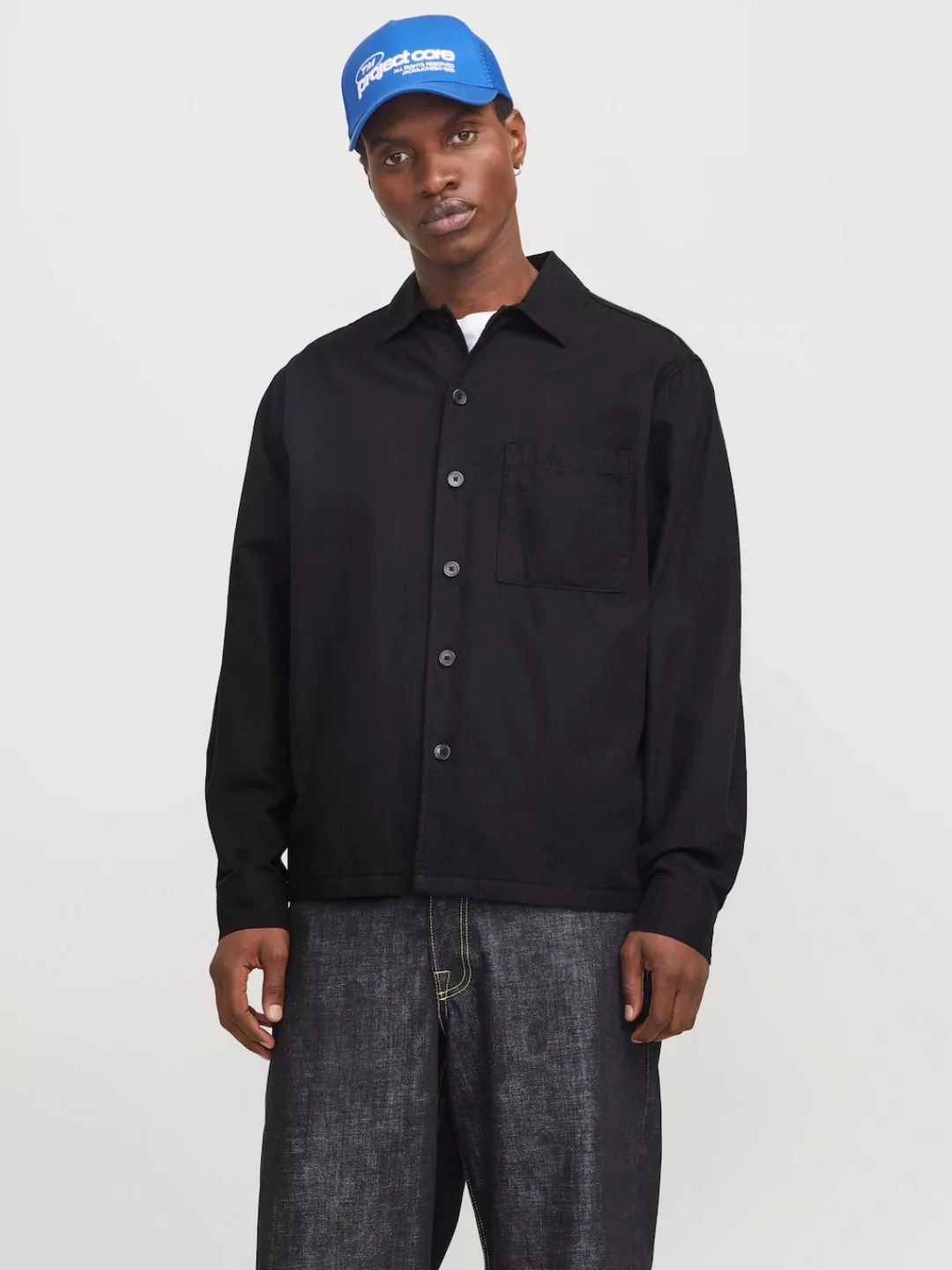 Jack & Jones Langarmhemd "JJEURBAN EDGE OVERSHIRT LS SN", mit Hemdkragen günstig online kaufen