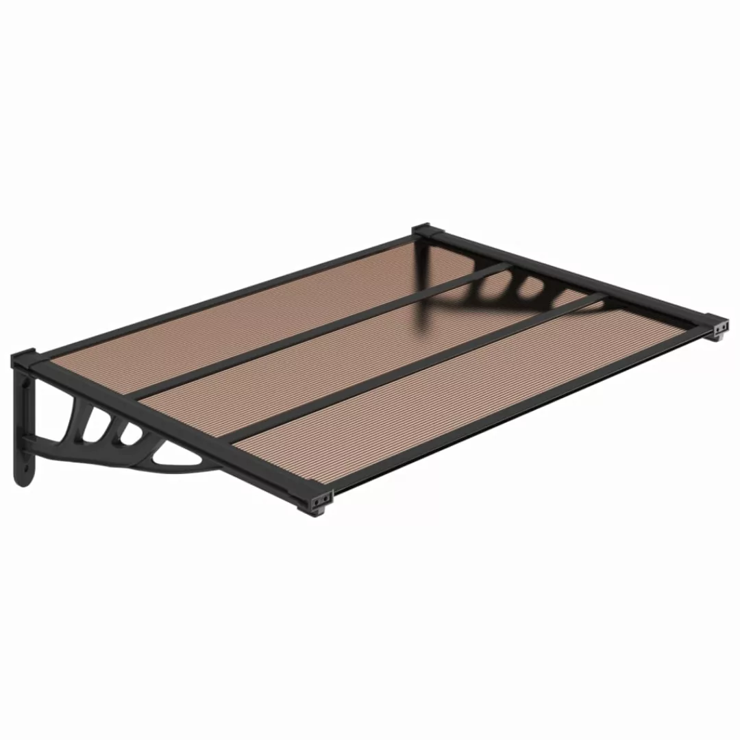 Vidaxl Türvordach Schwarz 122x90 Cm Polycarbonat günstig online kaufen