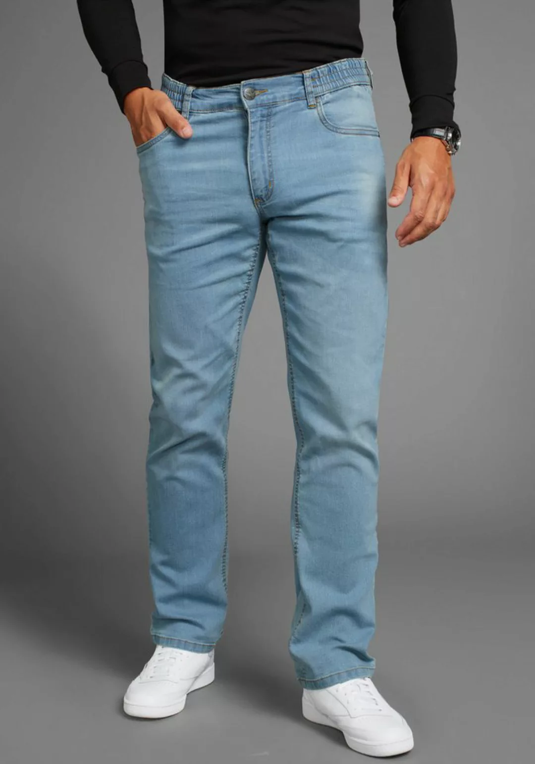 Arizona Dehnbund-Jeans "Paul", elastischer Dehnbund, Comfort-Fit, gerader B günstig online kaufen