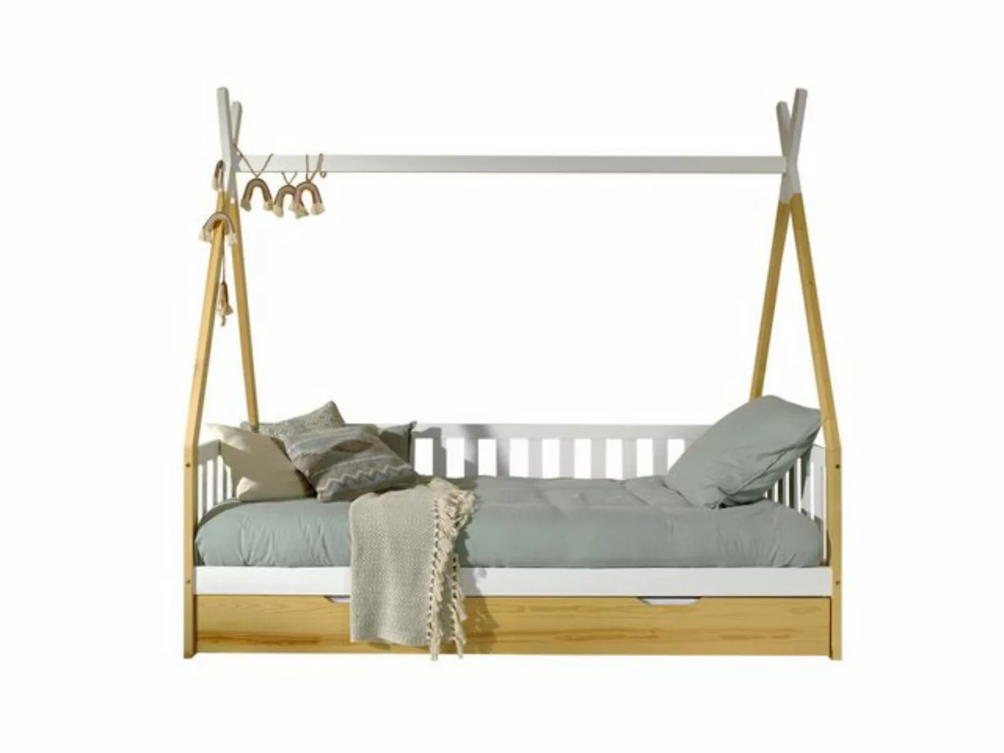 58 aufm Kessel Kinderbett Zeltbett Karyn 206x96x185 Kinderbett Bodenbett Ma günstig online kaufen