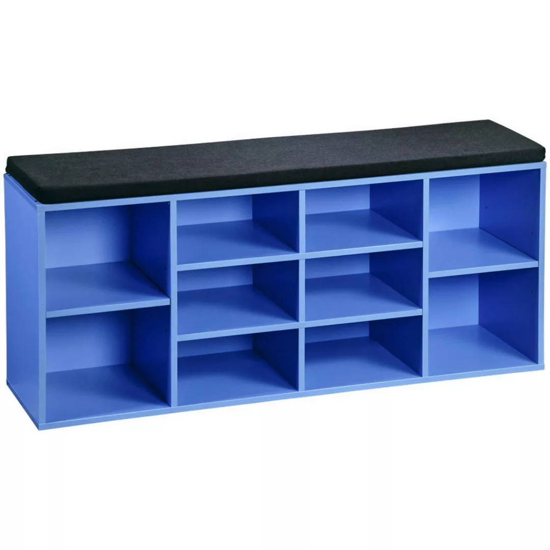Kesper Schuhregal blau Spanplatte B/H/T: ca. 103,5x48x29,5 cm günstig online kaufen
