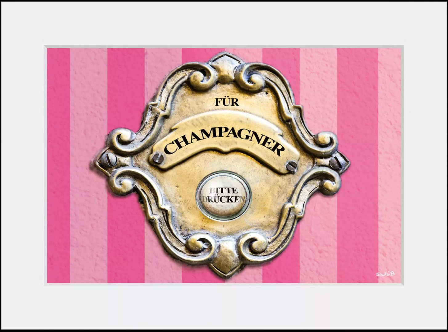 queence Bild "CHAMPAGNER BELL", Gegenstandslos, (1 St.) günstig online kaufen