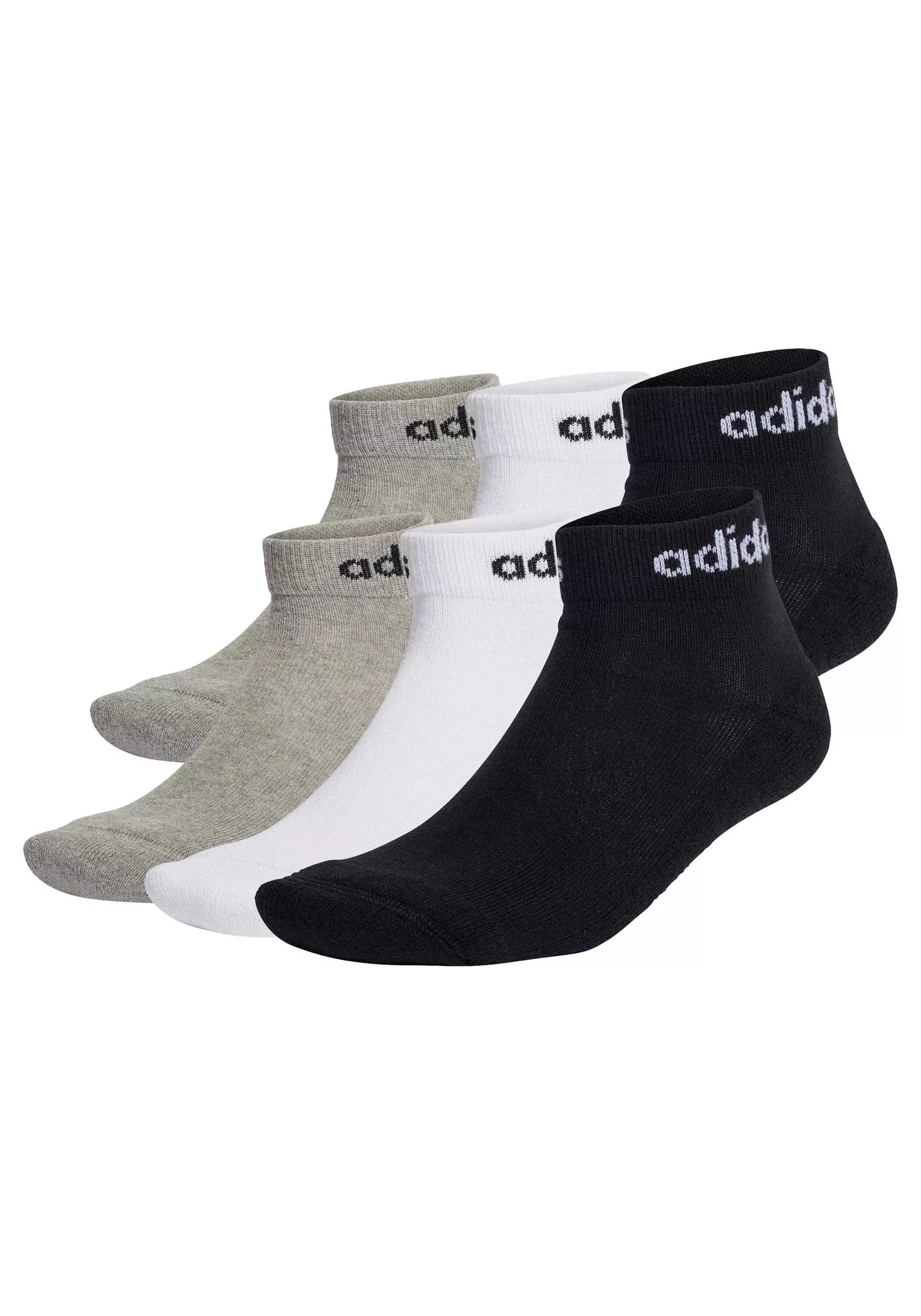 adidas Originals Kurzsocken "Socken Linear Cushioned Ankle 6er Pack" günstig online kaufen