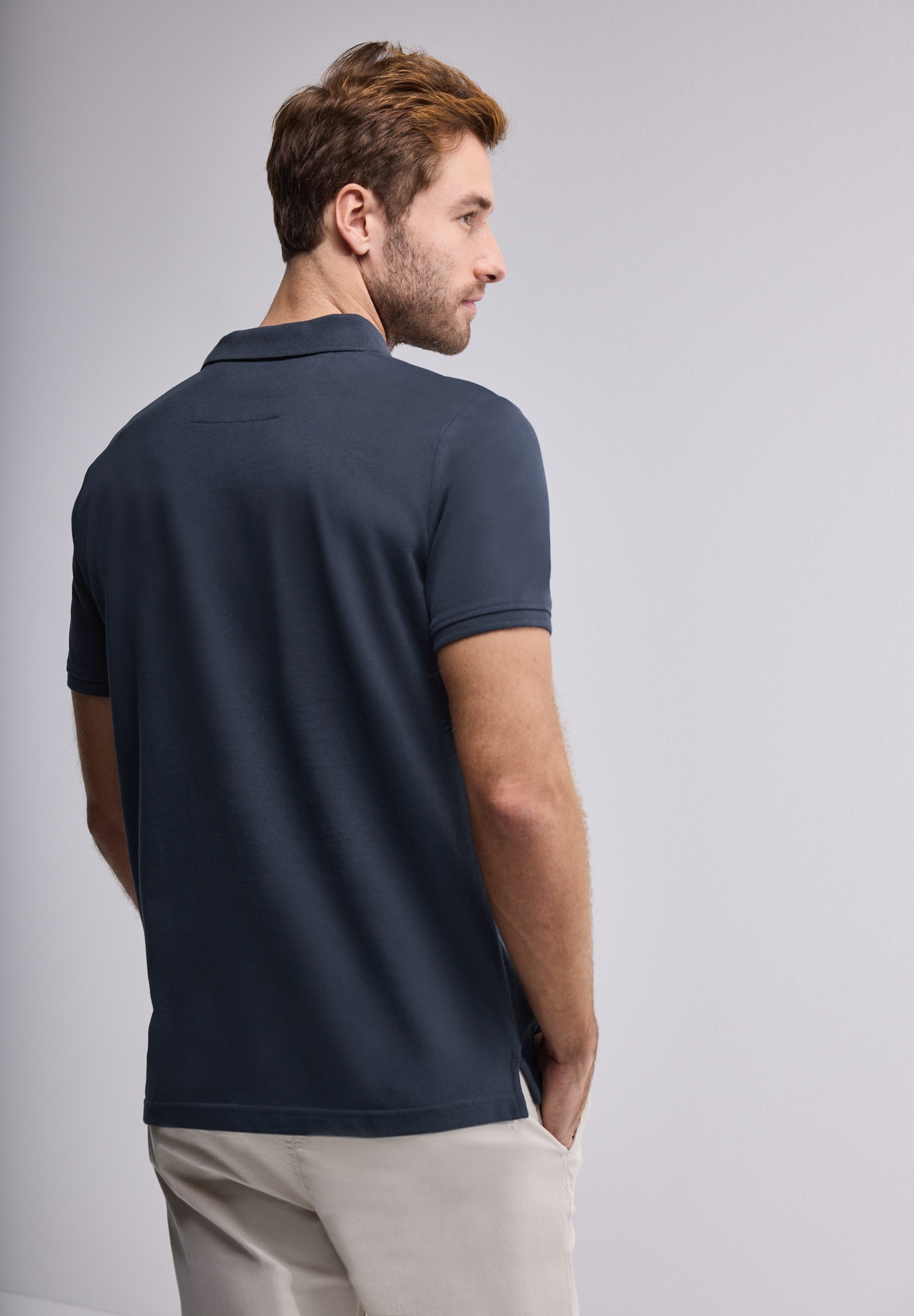 STREET ONE MEN Poloshirt, aus reiner Baumwolle günstig online kaufen