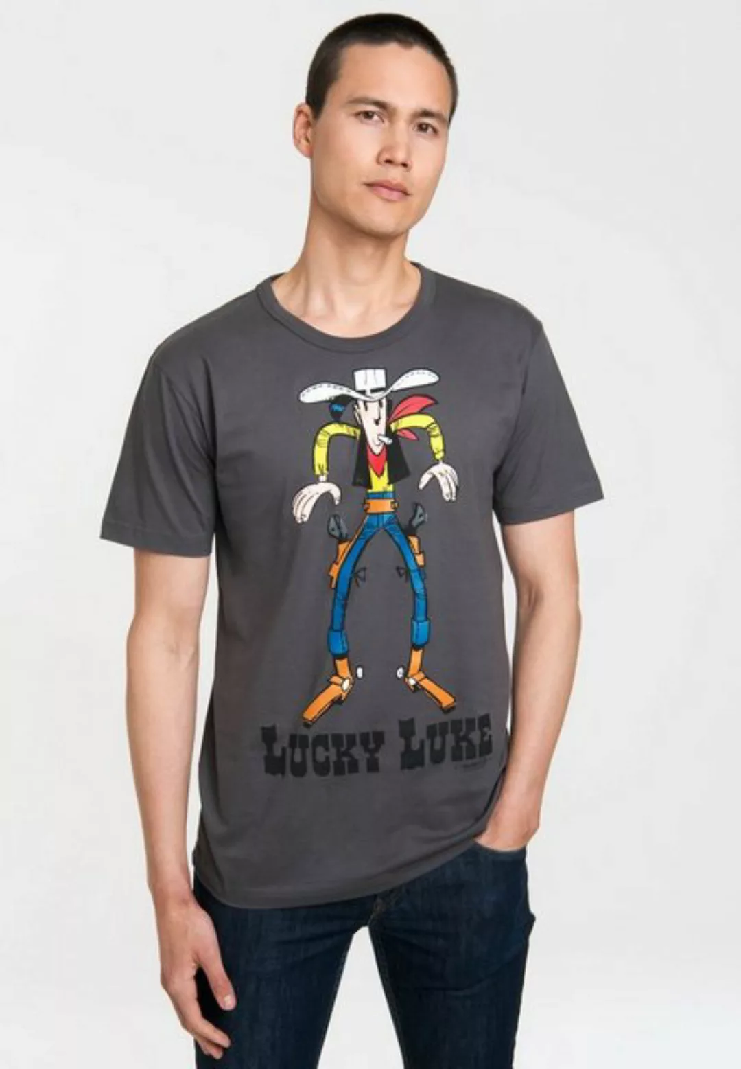 LOGOSHIRT T-Shirt Lucky Luke mit angesagtem Retro-Print günstig online kaufen