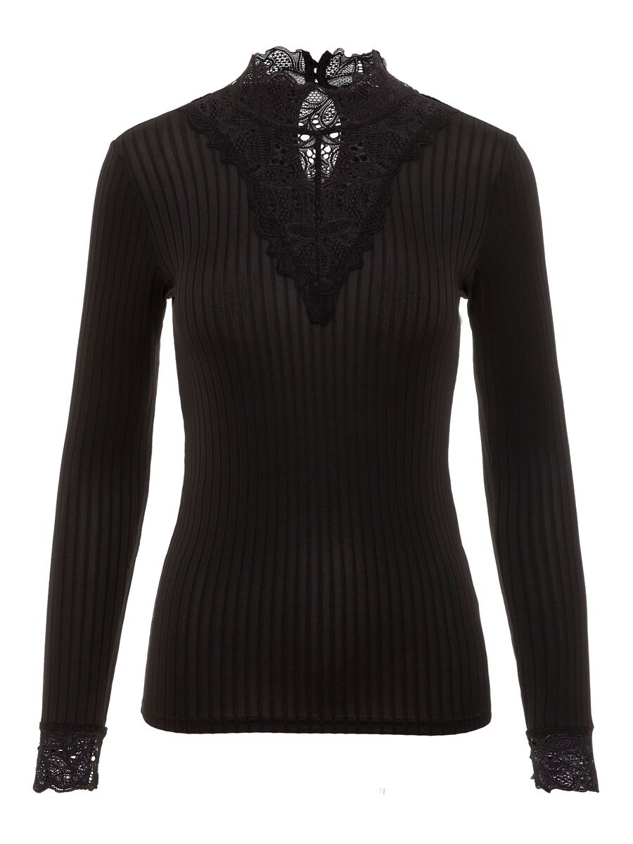 Yas Blace Langarm-t-shirt S Black günstig online kaufen