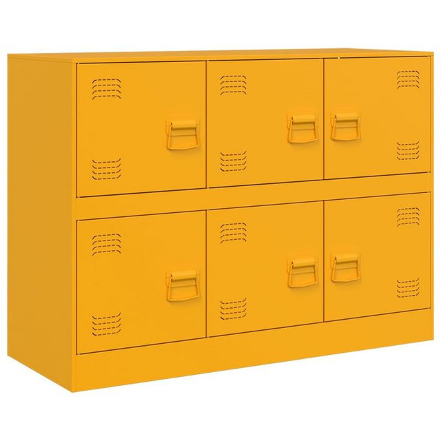 vidaXL Mehrzweckschrank Sideboard Senfgelb 99x39x73 cm Stahl günstig online kaufen