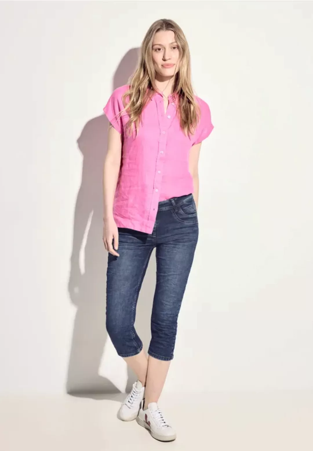 Cecil 3/4-Jeans mit Used-Look günstig online kaufen