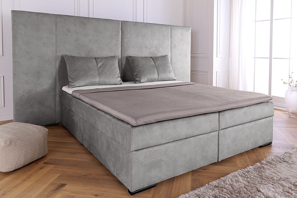 riess-ambiente Boxspringbett SUITE HOTELBETT 180x200cm silber günstig online kaufen