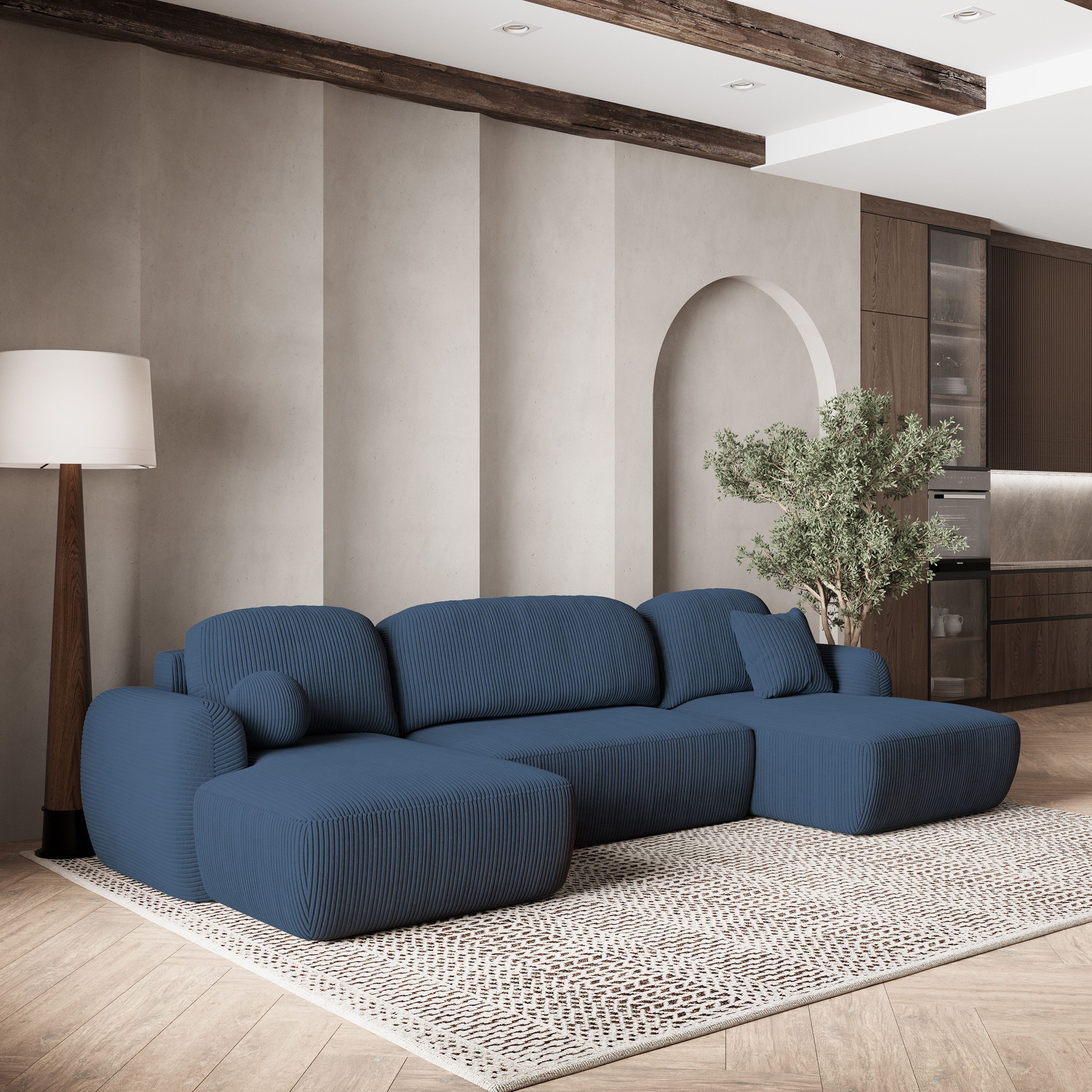 Masseno Ecksofa SAVONA mit Schlaffunktion U-Form, günstig online kaufen