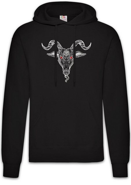 Urban Backwoods Hoodie Baphomet Head Herren Hoodie Aleister Pentagram Relig günstig online kaufen