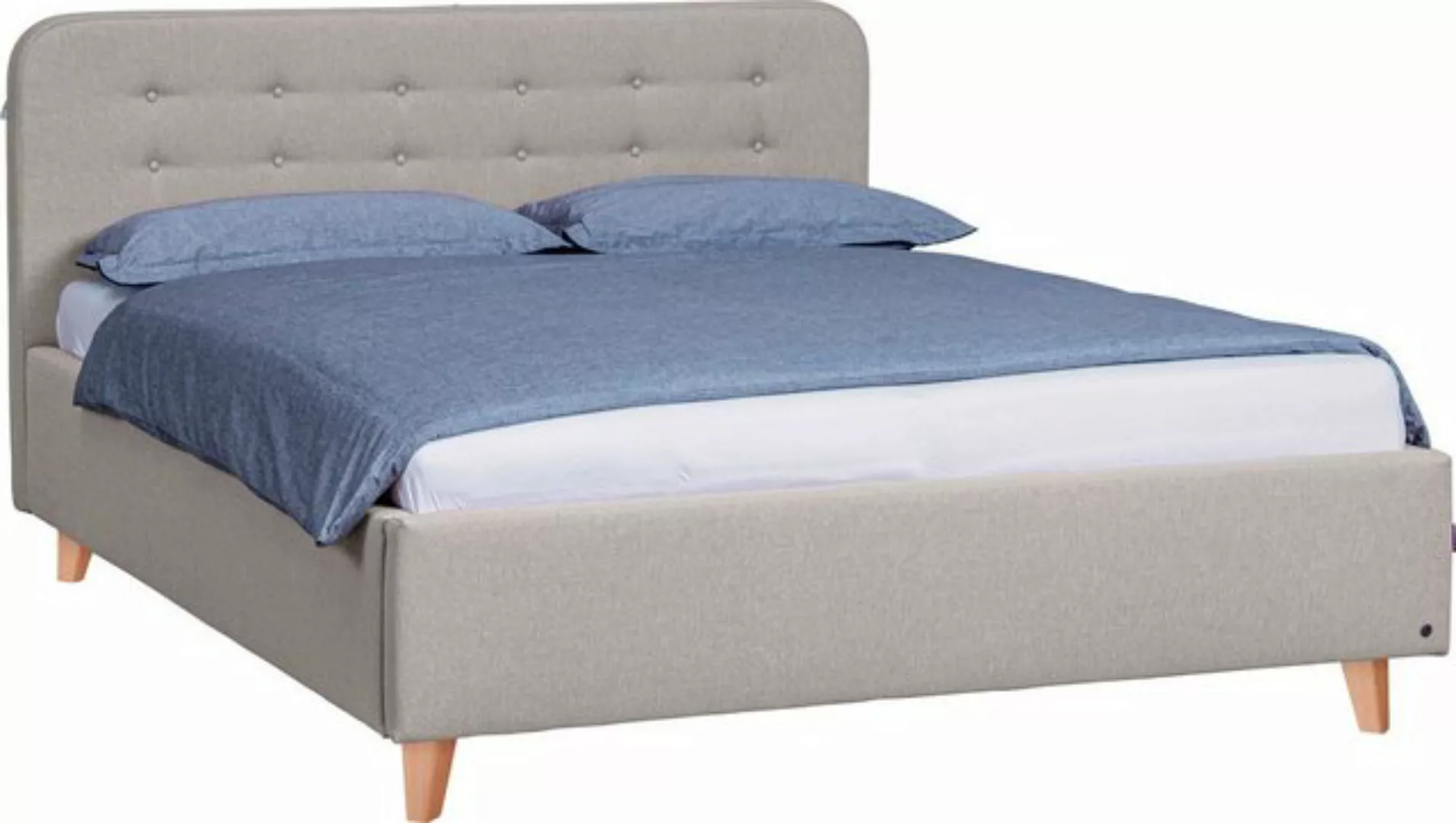 TOM TAILOR HOME Polsterbett NORDIC BED, mit Knopfheftung im Kopfteil, Füße günstig online kaufen