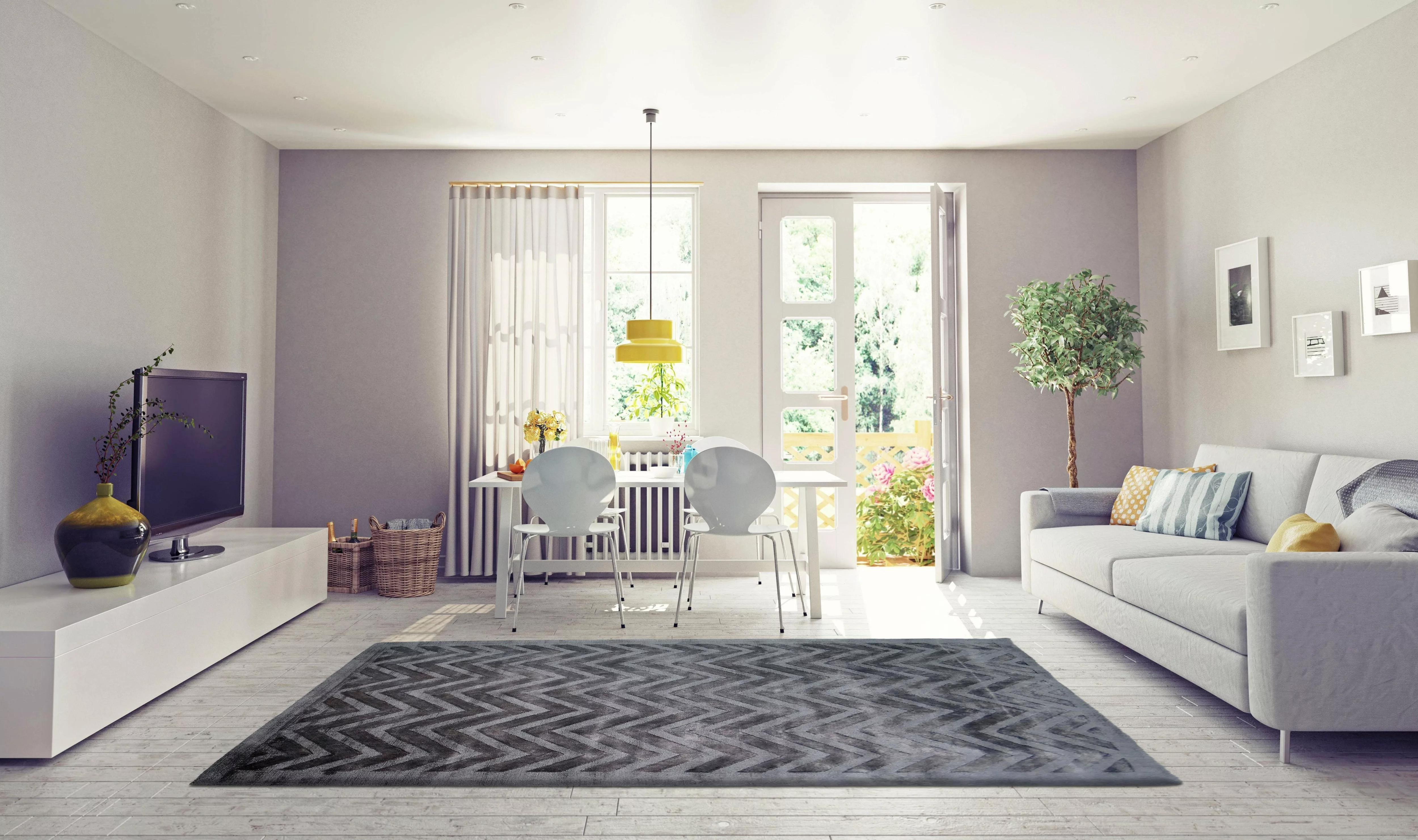 andas Teppich »Genta«, rechteckig, Wohnzimmer günstig online kaufen
