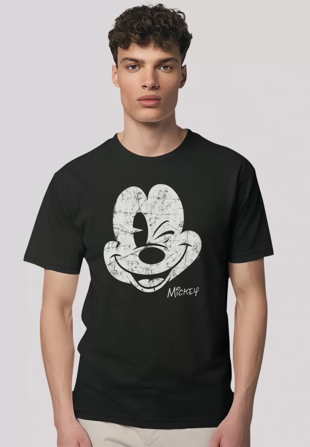 F4NT4STIC T-Shirt "Disney Micky Maus Gesicht Vintage Look", Premium Qualitä günstig online kaufen