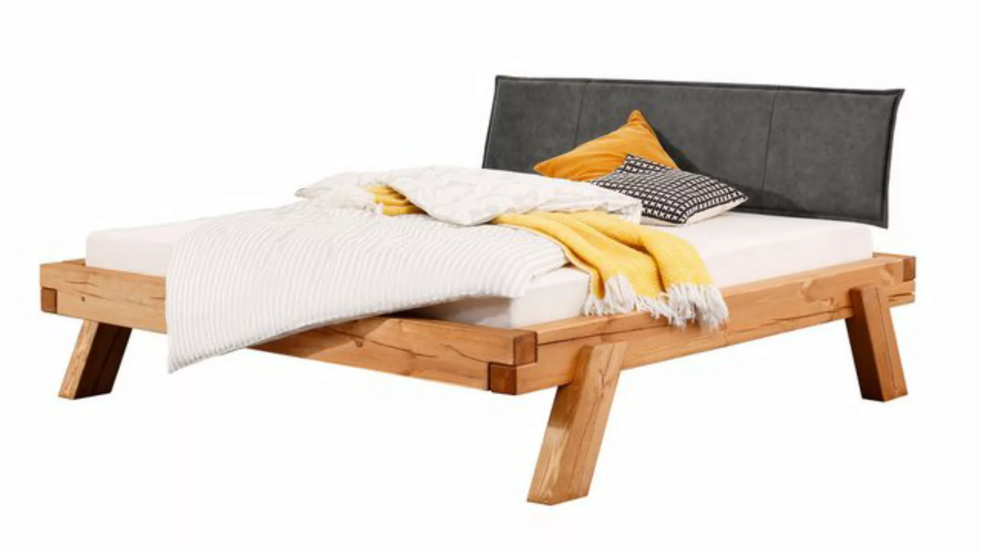 Massivart® Massivholzbett Balkenbett BÖRJE / 180 x 200 cm / Kiefer geölt un günstig online kaufen