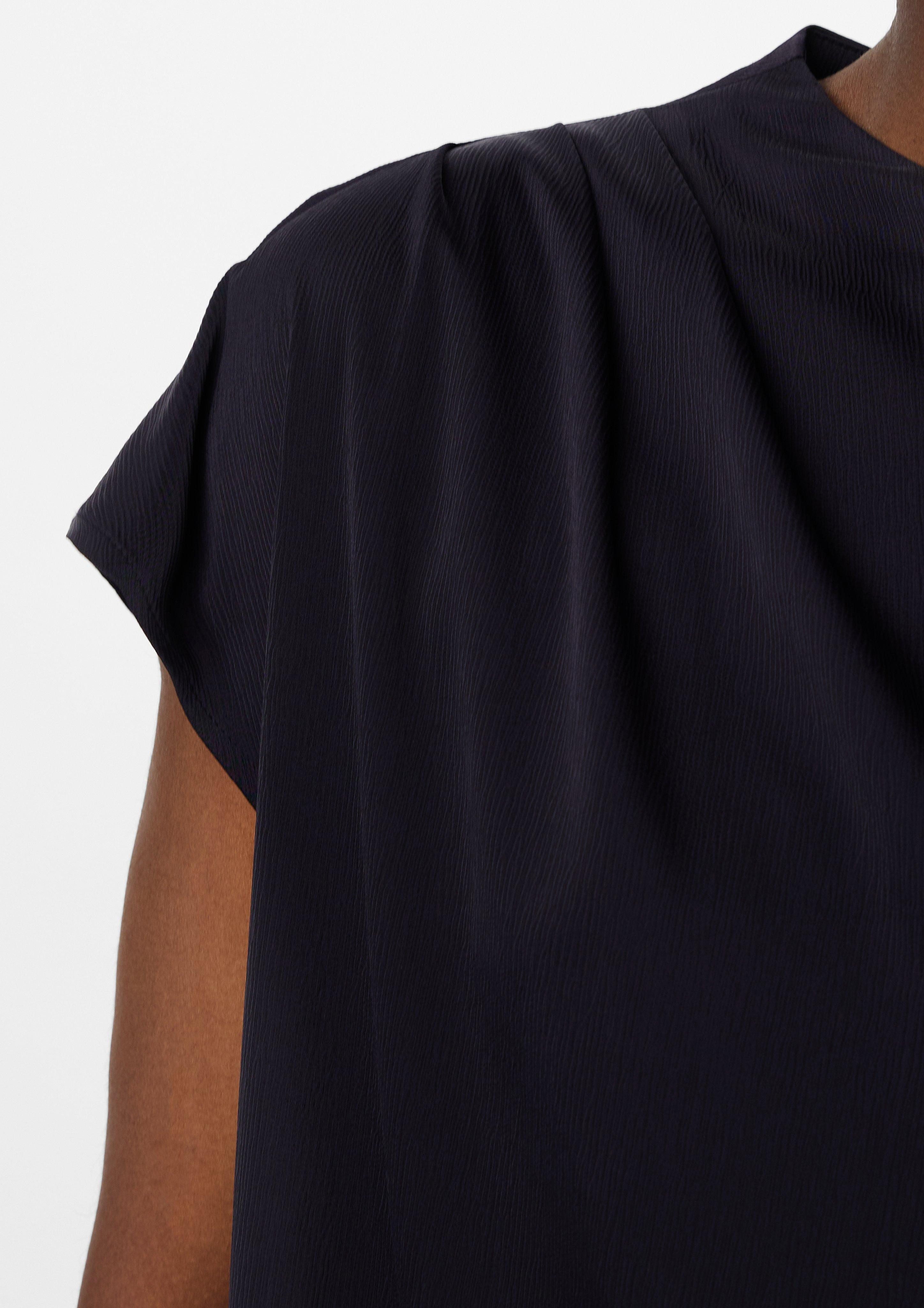 Comma Blusentop Strukturierte Bluse mit Falten-Detail günstig online kaufen