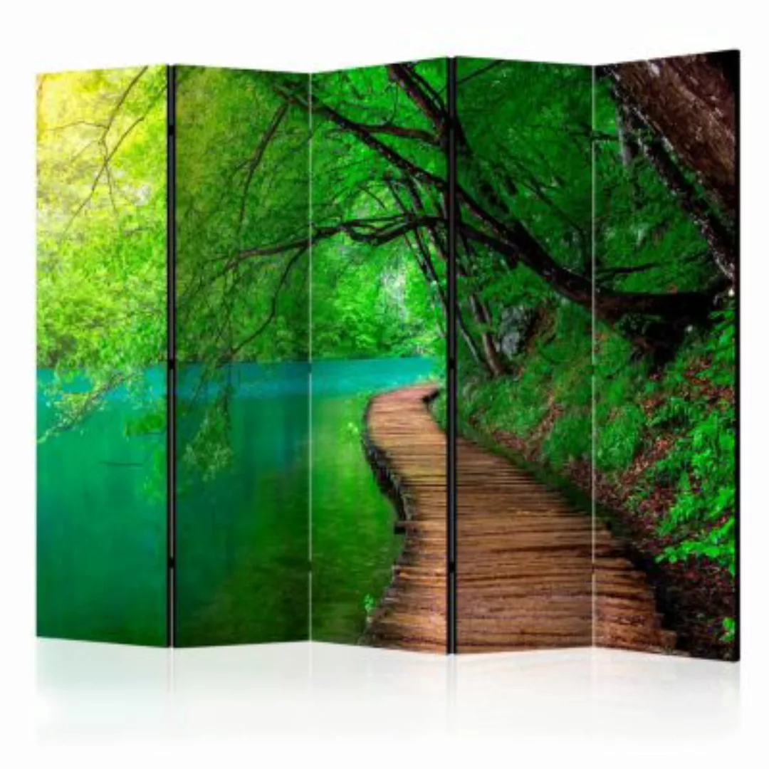 artgeist Paravent Green peace II [Room Dividers] mehrfarbig Gr. 225 x 172 günstig online kaufen
