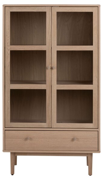 ACTONA GROUP Vitrine "Aston", Schrank, 2 Glastüren, 2 Einlegeböden, 1 Schub günstig online kaufen
