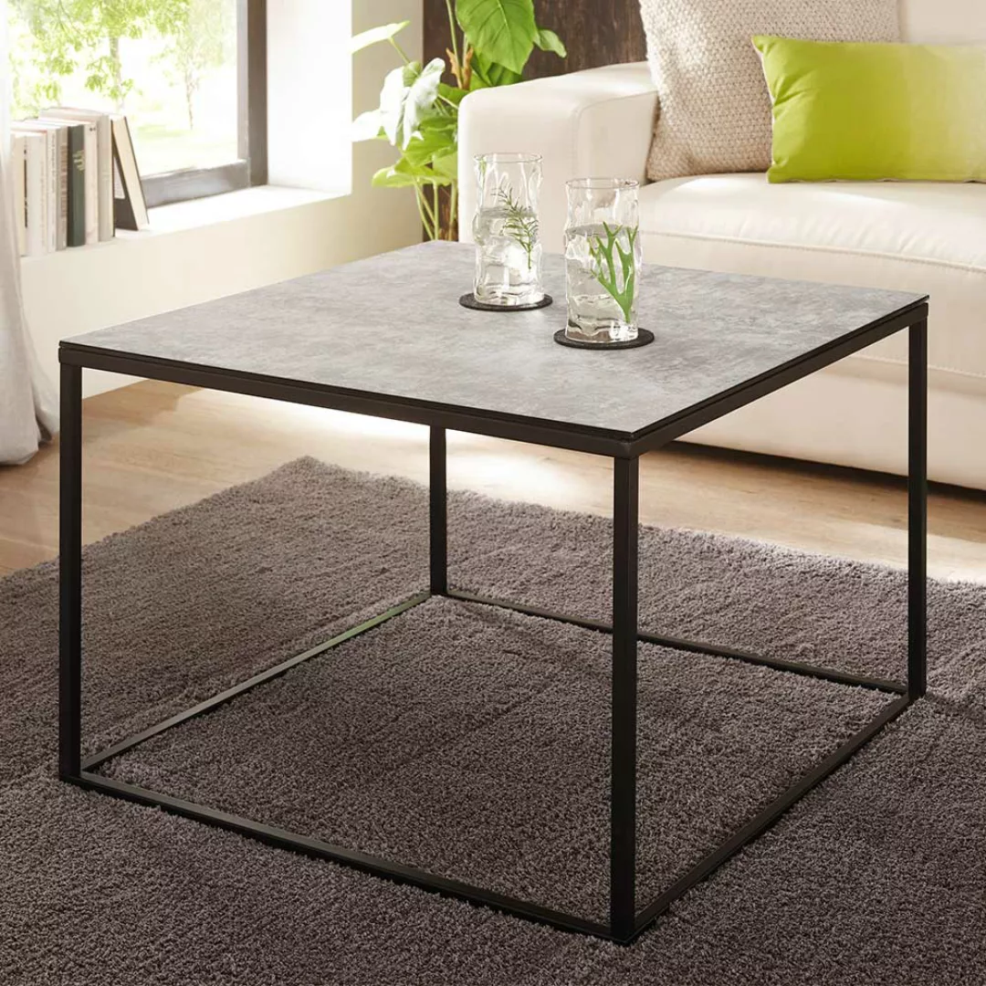 Sofa Tisch aus Sicherheitsglas Metall günstig online kaufen