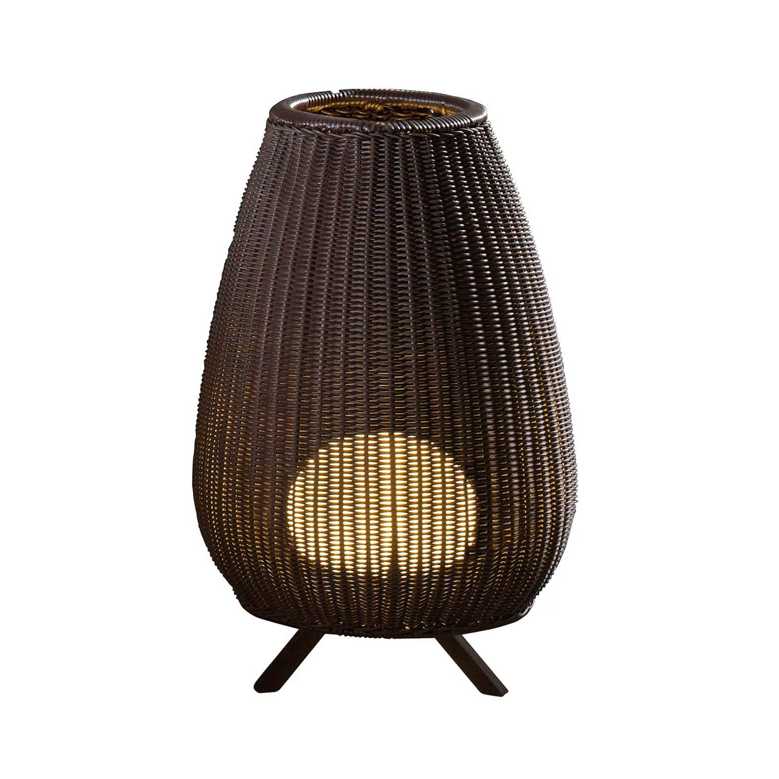Bover Amphora LED-Terrassenleuchte, rattan brown günstig online kaufen