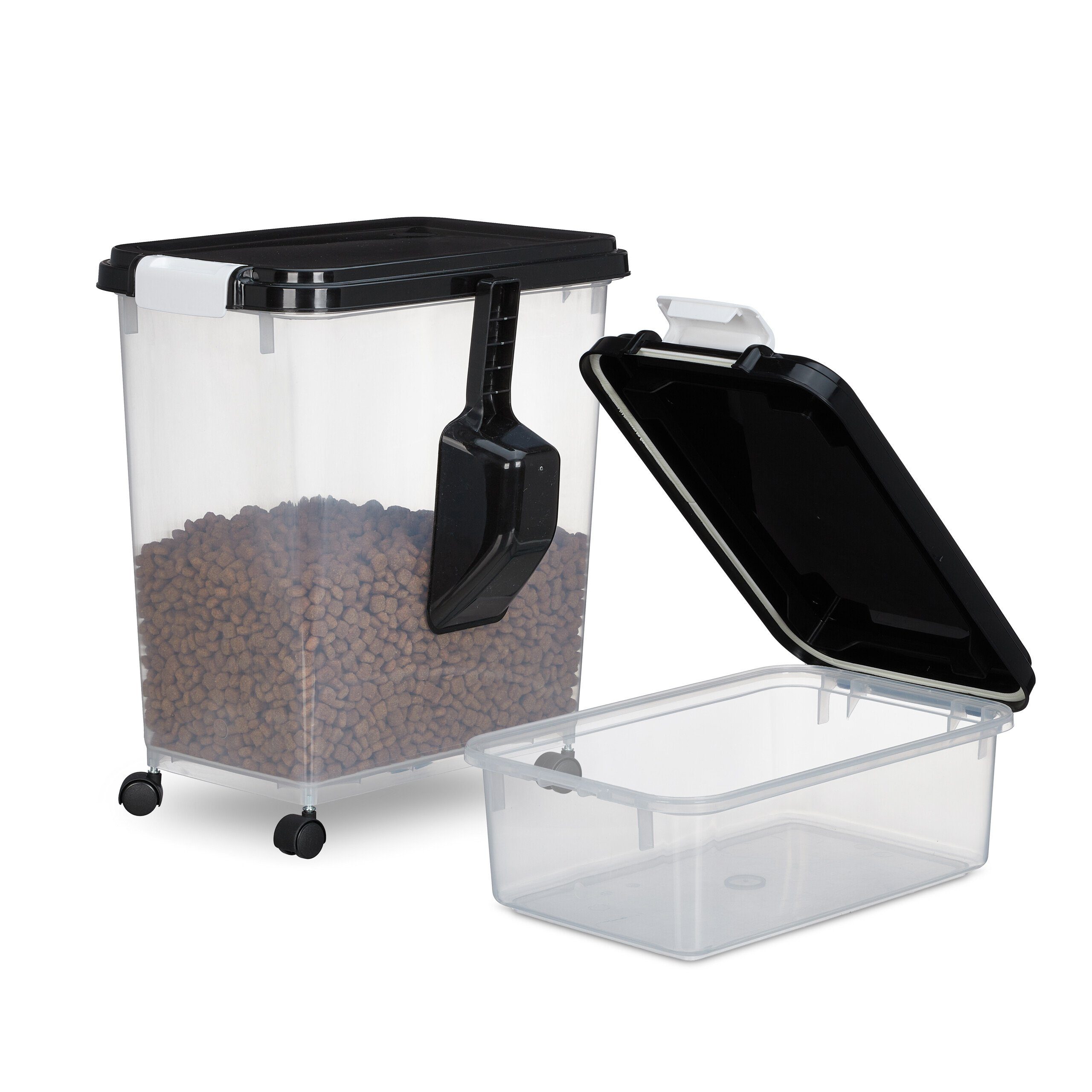 relaxdays Futterbehälter Hundefutter Aufbewahrungsbox 2er Set, günstig online kaufen