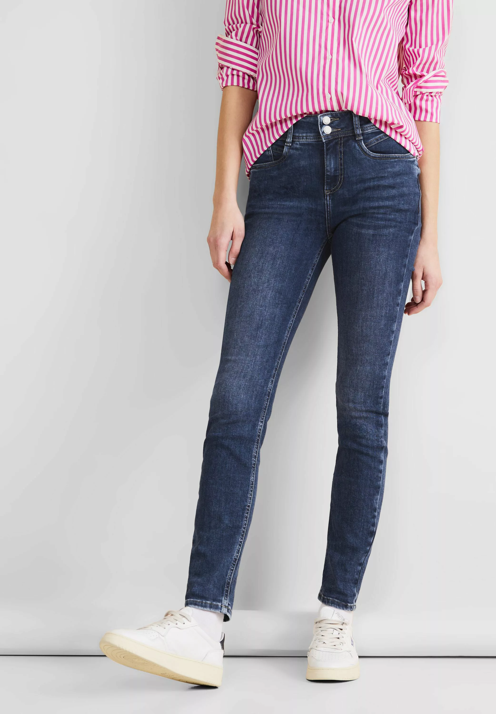 STREET ONE Slim-fit-Jeans High Waist günstig online kaufen