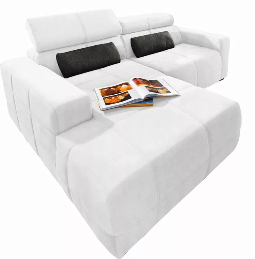 DOMO collection Ecksofa Brandon kleine Ausführung B/T/H: 214/100/80 cm, Mit günstig online kaufen