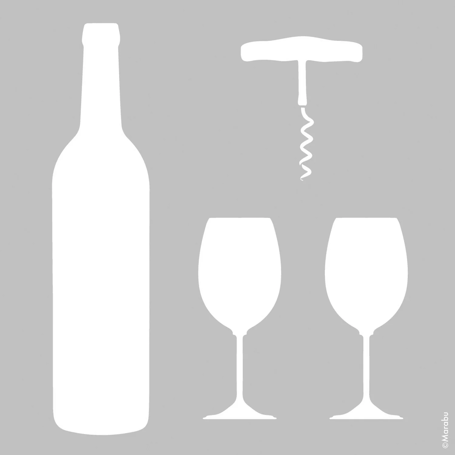 Marabu Schablone 33 x 33 cm Wine günstig online kaufen
